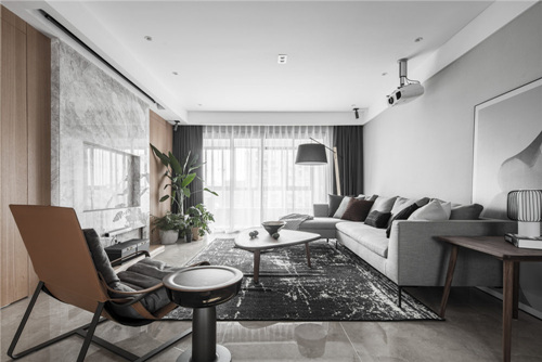 揭陽市揭西金湖尚府現代風格三居室裝修案例