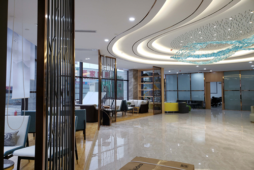 深圳市深物業金領現代風格辦公空間裝修案例
