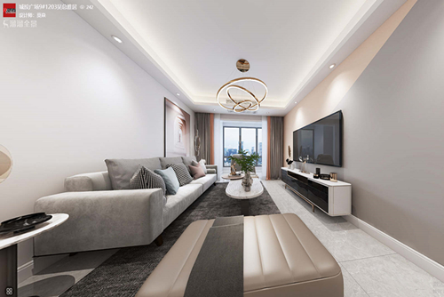 三明市長安社區現代簡約風格三居室裝修案例